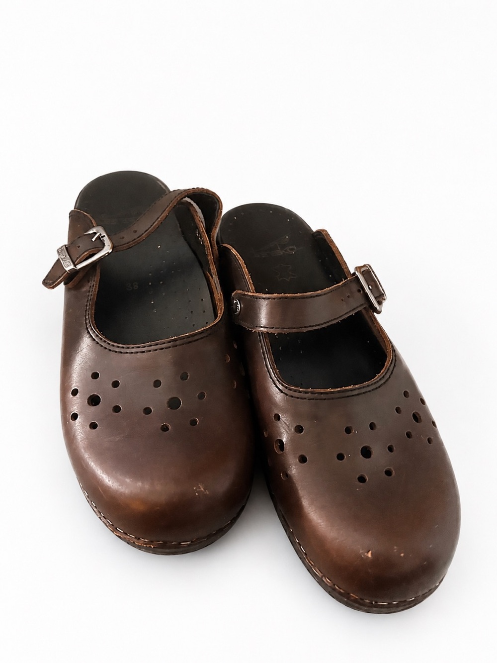 Dansko Merrie leather Mary Jane clogs y2k style